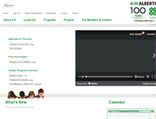 Tablet Screenshot of 4h.ab.ca